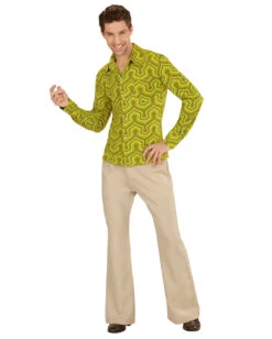 Groovy 70er Hemd Wallpaper -Spooky Fun Günstiges Geschäft 70er jahre groovy hemd wallpaper hippie faschingskostuem 70s hippie shirt 29428 3