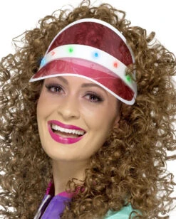 80s Light Up Sonnenvisier Pink