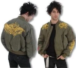 Olivgrüne Muai Bomber Jacke L