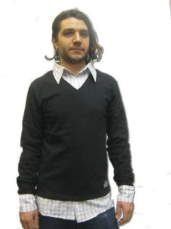 Tramp Top Black And White Polo Gr. L 1 Tramp Top Black And White Polo Gr. L