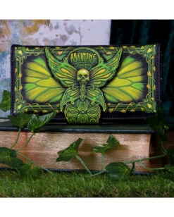 Absinthe - La Fee Verte Grüne Fee Geldbörse -Spooky Fun Günstiges Geschäft absinthe la fee verte gruene fee geldboerse absinthe la fee verte green fairy embossed purse gothic geldbeutel 53937 7