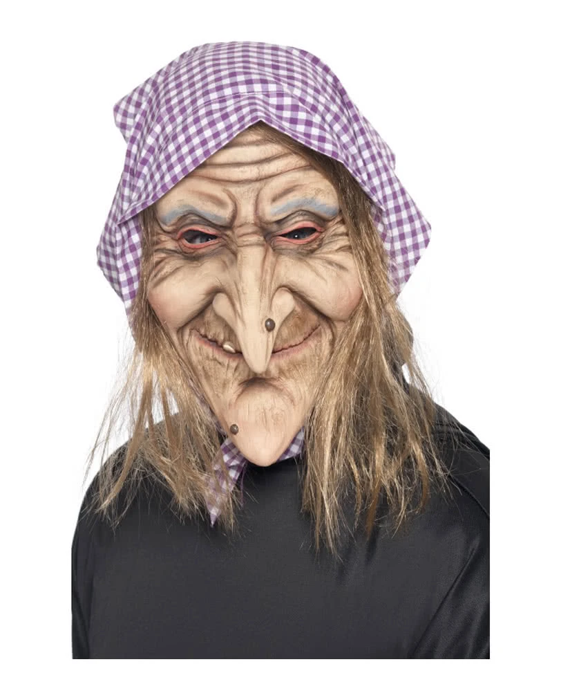 Alte Hexen Maske Mit Kopftuch 1 Alte Hexen Maske Mit Kopftuch