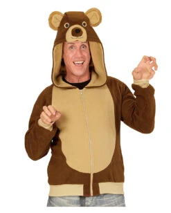 Bär Kostüm Jacke -Spooky Fun Günstiges Geschäft baer kostuem jacke baer costume hoodie tierkostuem zirkus kostuem 54513 02