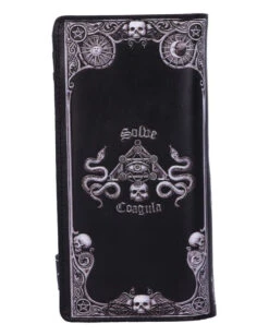 Baphomet Geldbörse 18,5cm -Spooky Fun Günstiges Geschäft baphomet geldboerse baphomet geldbeutel baphomet embossed purse 52792 03