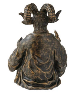 Baphomet Mit Pentagramm LED Kugel 16cm -Spooky Fun Günstiges Geschäft baphomet mot pentagramm led kugel baphomet with pentagram led magic ball gothic deko 51352 02