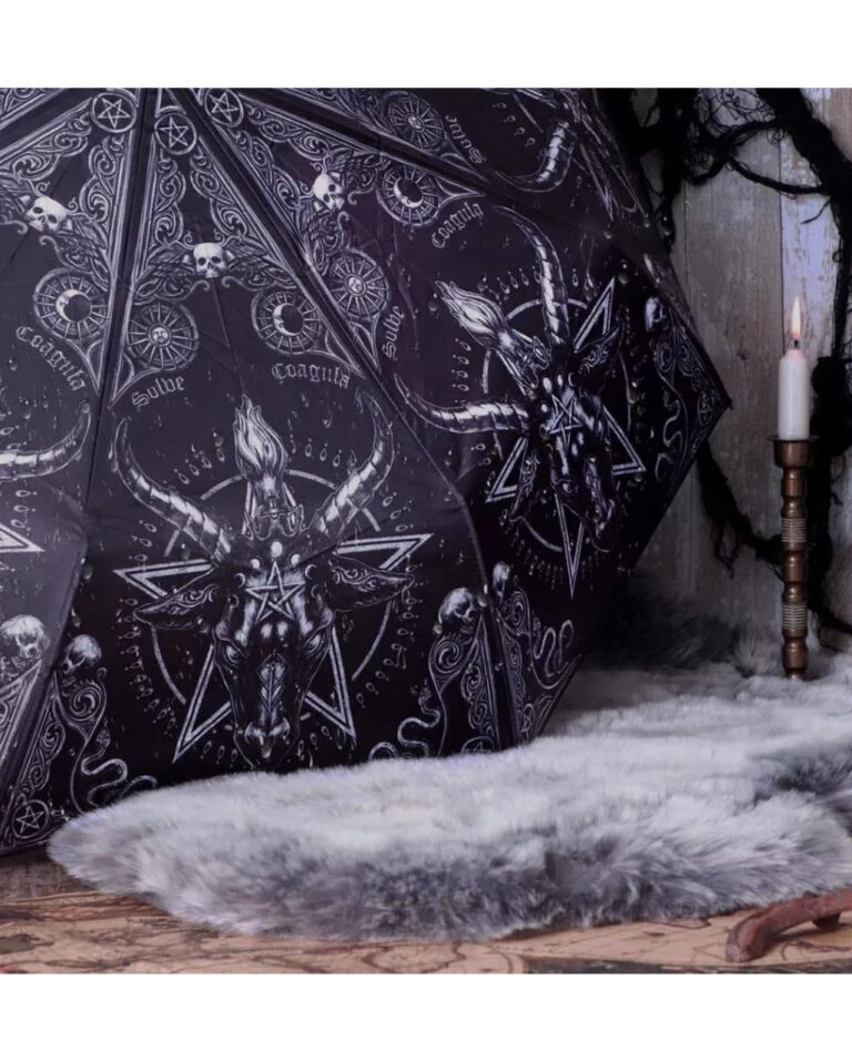 Spooky Fun Günstiges Geschäft -Spooky Fun Günstiges Geschäft baphomet regenschirm baphomet umbrella gothic regenschirm gotik geschenkidee 52753 2 768x957 1