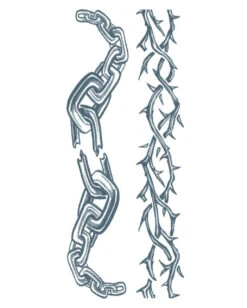 Body Bands Klebetattoo Chained