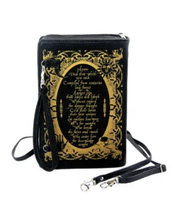 Book Of Spells Clutch Umhängetasche -Spooky Fun Günstiges Geschäft book of spells clutch umhaengetasche gothic handtasche witch accessoires 37530 3