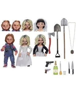 Bride Of Chucky Ultimate Chucky & Tiffany 10cm -Spooky Fun Günstiges Geschäft bride of chucky ultimate chucky and tiffany action figur chucky die moerderpuppe sammler figur 53137 2