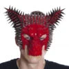 Burning Man Spike Wolf Maske Rot