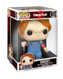 Chucky Child's Play 2 10" Super Sized Funko Pop! -Spooky Fun Günstiges Geschäft chucky childs play 2 10 inch super sized funko pop figur halloween und horror funko pop figuren 39535 2