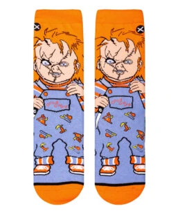 Chucky Die Mörderpuppe Good Guys Damen Socken -Spooky Fun Günstiges Geschäft chucky die moerderpuppe good guys damen socken childs play chucky good guy woman socks geschenk horror fan 52362 5