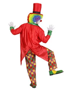Clown Kostüm Mit Frack Und Zylinder -Spooky Fun Günstiges Geschäft clown kostuem mit frack und zylinder clownsverkleidung clownsanzug clown costume 36889 3