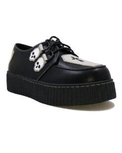 Coffin Black Creepers Schuhe -Spooky Fun Günstiges Geschäft coffin black creepers schuhe krypt coffin black creepers shoes halloween schuhe 52805 3