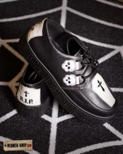 Coffin Black Creepers Schuhe -Spooky Fun Günstiges Geschäft coffin2