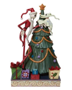 Spooky Fun Günstiges Geschäft 4 Decking The Halls - Santa Jack & Zero Figur 25cm