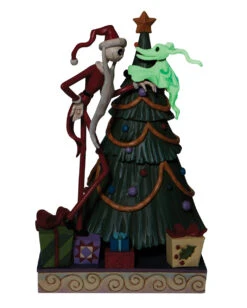 Decking The Halls - Santa Jack & Zero Figur 25cm -Spooky Fun Günstiges Geschäft decking the halls santa jack and zero figur nightmare befor christmas figur 52416 04