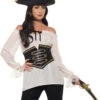 Deluxe Piratenbluse Mit Corsage