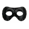 Schwarze Augenmaske In Lederoptik Mit Nieten