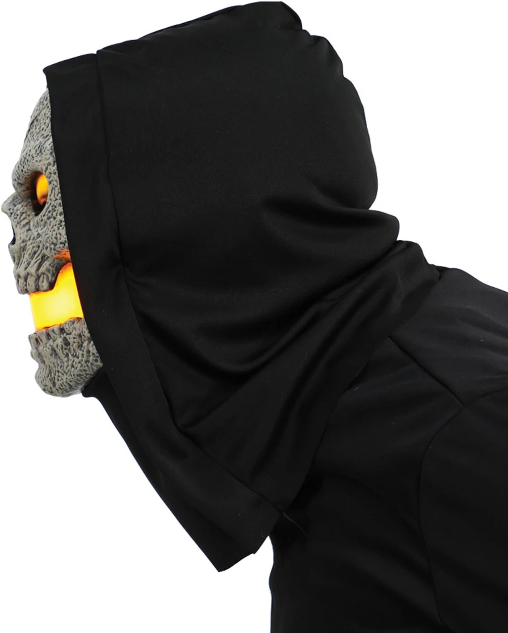 Flammen Skull LED Maske Gelb 2 Flammen Skull LED Maske Gelb – Bild 2