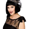 Flapper Haarband Deluxe Grau