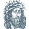 Gefängnis Klebetattoo Jesus