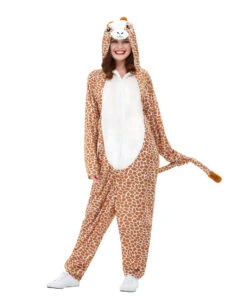 Kuscheliger Giraffen Jumpsuit Für Erwachsene -Spooky Fun Günstiges Geschäft giraffen tier kostuem tier kostueme fuer fasching giraffe animal costume 37291 2
