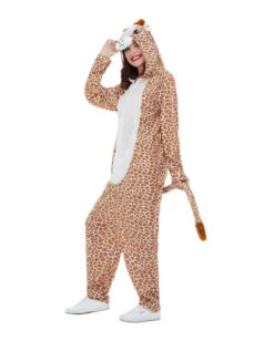 Kuscheliger Giraffen Jumpsuit Für Erwachsene -Spooky Fun Günstiges Geschäft giraffen tier kostuem tier kostueme fuer fasching giraffe animal costume 37291 4