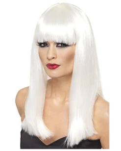Glamourama Perücke Silberweiß