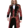 Gothic Aristokrat Herren Mantel Gold Rot