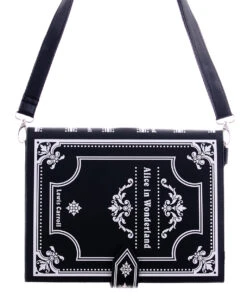 Gothic Handtasche "Alice Im Wonderland" -Spooky Fun Günstiges Geschäft gothic lolita handtasche alice in wonderland gothic lolita handbag alice in wonderland 53772 05