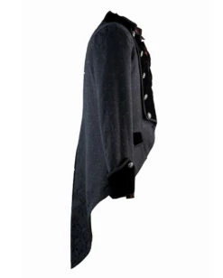 Gothic Herren Brokat Gehrock Schwarz -Spooky Fun Günstiges Geschäft gothic herren gehrock schwarz gothic brokat mantel gothic fashion 660703 06