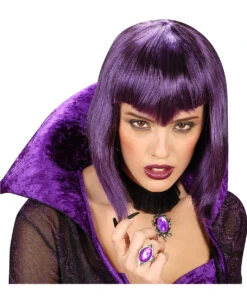 Gothic Ring Mit Violettem Stein -Spooky Fun Günstiges Geschäft gotischer ring mit violettem stein gothic ring mit schmuckstein kostuem schmuck 22883 03