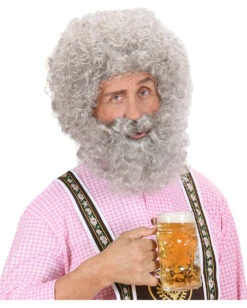 Perücke Mit Vollbart Grau -Spooky Fun Günstiges Geschäft graue maennerperuecke mit vollbart seemanns peruecke zwergen peruecke herren peruecke 8800987 03