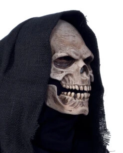 Grim Reaper Fetzen Maske -Spooky Fun Günstiges Geschäft grim reaper fetzenmaske totenschaedelmaske totenkopfmaske skull mask 15380 03