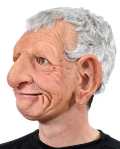 Großvater Papa Vollkopf Maske Mit Haaren -Spooky Fun Günstiges Geschäft grossvater maske mit haaren opa maske mit haaren alter mann maske grandpa mask 37862 03