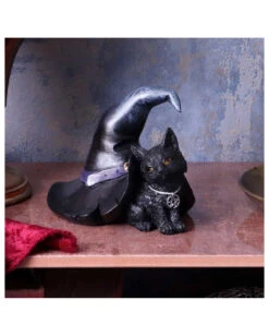 Hexenkatze Prue Mit Hexenhut 10,5cm -Spooky Fun Günstiges Geschäft hexenkatze prue mit hexenhut 10cm prue witchs cat figurine halloween hexen und gothic wohnungsdeko und geschenke 52408 4