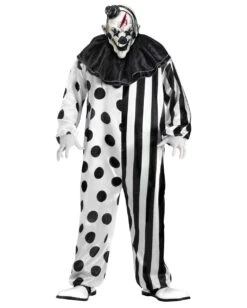 Killer Clown Kostüm -Spooky Fun Günstiges Geschäft horror clown kostuem halloween clown kostuem killerclown kostuem crazy killer clown costume 21199 3