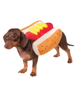 Hot Dog Hundekostüm -Spooky Fun Günstiges Geschäft hot dog hundekostuem hot dog pet costume bild3 27513 4