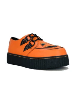 Jack O'lantern Trick Or Treat Creepers Schuhe Orange -Spooky Fun Günstiges Geschäft jackolantern trick or treat orange schuhe halloween schuhe gothic schuhe halloween accessoire gothic accessoire gothic styled 52812 2