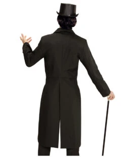 Kavalier Frack Gefüttert - Schwarz -Spooky Fun Günstiges Geschäft kavalier frach gefuettert gentleman frack black mens tailcoat herrenkostuem kaufen 36598 02