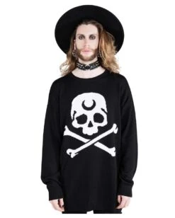 KILLSTAR 2 The Bone Strickpullover 7 KILLSTAR 2 The Bone Strickpullover -Spooky Fun Günstiges Geschäft killstar 2 the bone strickpullover gothic fashion und halloween merch killstar 2 the bone knit sweater 50933 6