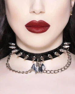KILLSTAR Bat Babe Halsband 3 KILLSTAR Bat Babe Halsband -Spooky Fun Günstiges Geschäft killstar bat babe halsband choker gothic schmuck und accessoires gothic shop 52120
