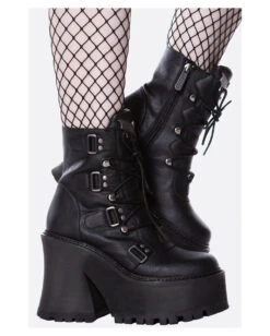 KILLSTAR Coffin Sleep Boots -Spooky Fun Günstiges Geschäft killstar coffin sleep boots gothic stiefel killstar mode kaufen gothic fashion kaufen 51916 02