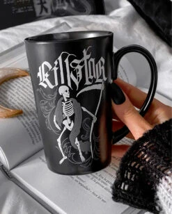 KILLSTAR Danse Macabre XXL Tasse -Spooky Fun Günstiges Geschäft killstar danse macabre xxl tasse killstar tasse gothic tasse gothic kaffeetasse gothic kitchenware gothic tableware 54807