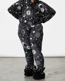 KILLSTAR Galaxy Lounge Leggings -Spooky Fun Günstiges Geschäft killstar galaxy lounge leggings killstar lingerie killstar waesche gothic bralet gothic accessoires und geschenkartikel killstar galaxy lounge leggings 53521 1