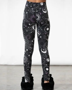 KILLSTAR Galaxy Lounge Leggings -Spooky Fun Günstiges Geschäft killstar galaxy lounge leggings killstar lingerie killstar waesche gothic bralet gothic accessoires und geschenkartikel killstar galaxy lounge leggings 53521 2
