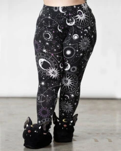 KILLSTAR Galaxy Lounge Leggings -Spooky Fun Günstiges Geschäft killstar galaxy lounge leggings killstar lingerie killstar waesche gothic bralet gothic accessoires und geschenkartikel killstar galaxy lounge leggings 53521