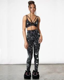 KILLSTAR Galaxy Lounge Leggings -Spooky Fun Günstiges Geschäft killstar galaxy lounge leggings killstar lingerie killstar waesche gothic bralet gothic accessoires und geschenkartikel killstar galaxy lounge leggings 53521 4