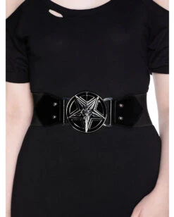 KILLSTAR Gates Of Hell Gürtel -Spooky Fun Günstiges Geschäft killstar gates of hell guertel killstar baphomet belt and accessories gothic geschenke und accessoires 51611 2